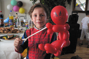 Magicien enfants, sculptures sur ballons